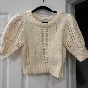 Women's Cream Knit Sweater